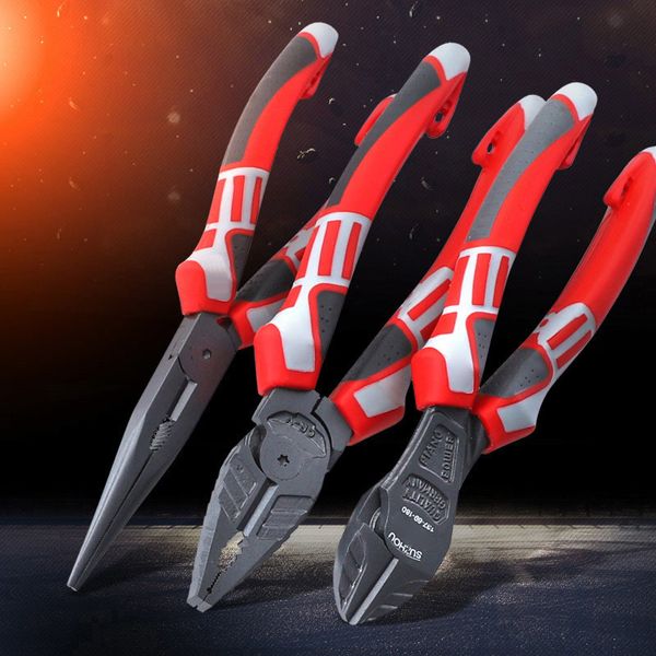 6 ''/7 ''/8 Wire Cutteralloy Steel Side Cutterheavy Leating Pliers Многофункциональные инструменты для электрика 220428