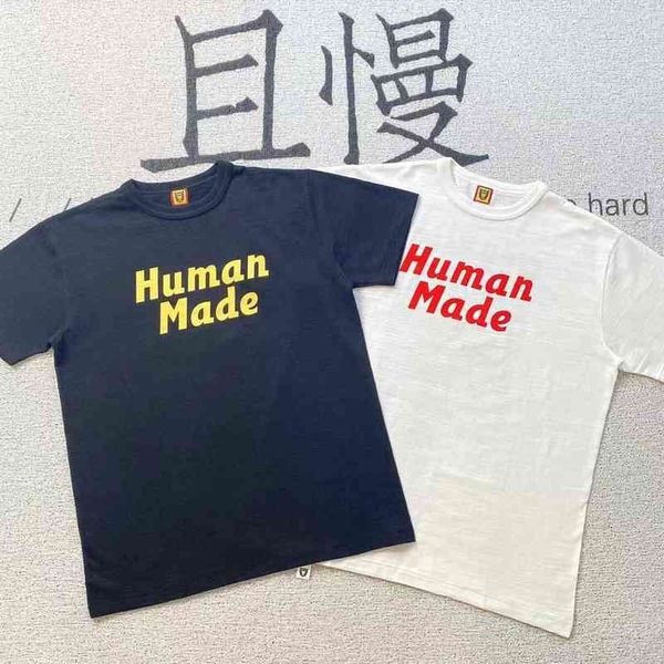 

humanmade correct day tide swimming duck cylinder slub cotton men's and women's short sleeve couple round neck loose t-shirt, White;black