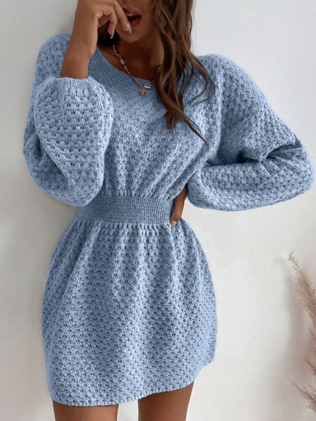 

batwing sleeve corset waist sweater dress k87x#, White;black