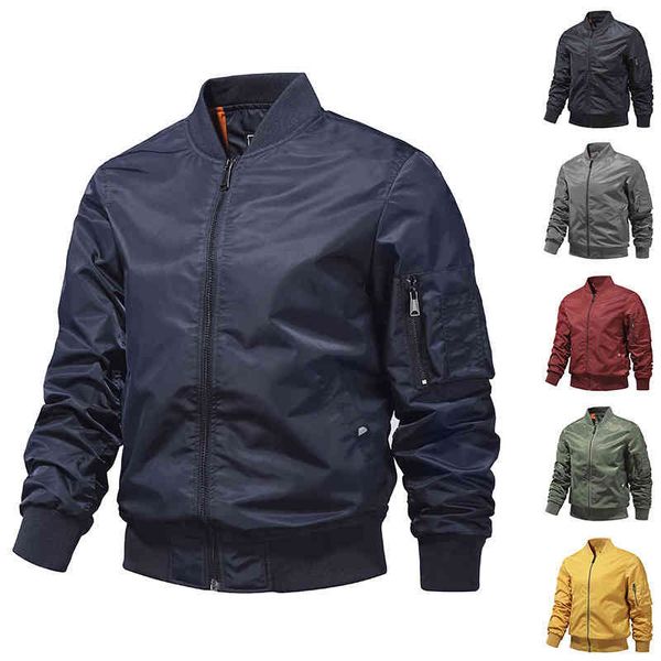 New Jacket Men Moda Fashion Casual Windbreaker Men Men OutonTwear Jacket Streetwear Y220429