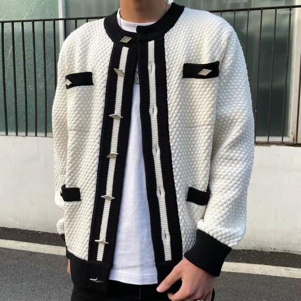 Sweaters masculinos AS1350 Fashion Men 2022 Runway Luxury European Design Party Style Roupas OLGA22