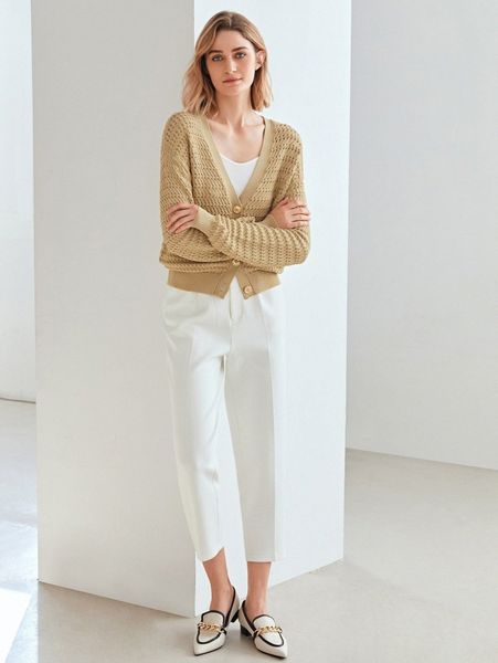 

motf premium 100% cotton button through cardigan v4yl#, White;black