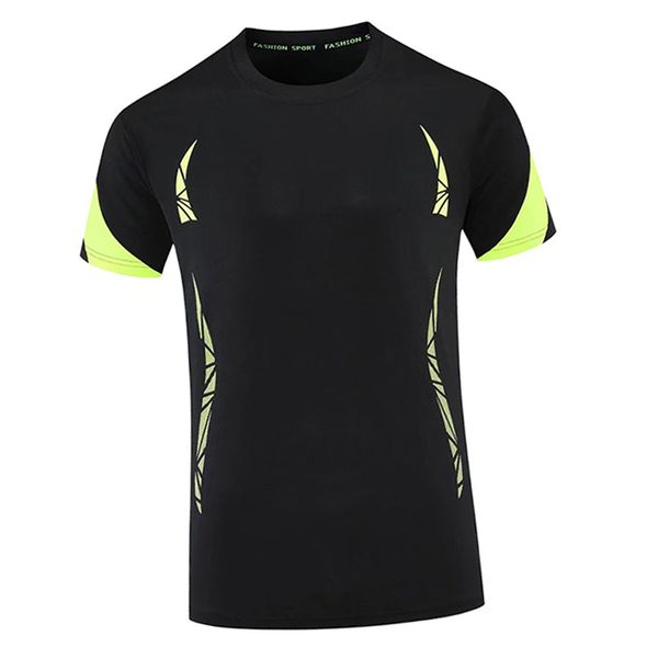 

latest fashion crew neck mens soccer jerseys new short sleeve t-shirts tzcp0116, Black;yellow