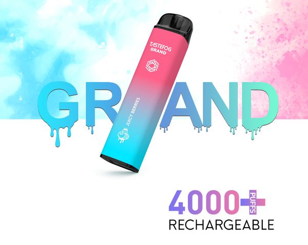 Commercio all'ingrosso di sigarette elettroniche JC Tastefog GRAND ricaricabile 4000puffs monouso Pod Vape Kit con campione gratuito