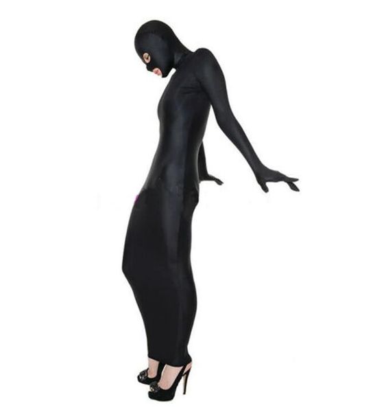 

halloween cosplay catsuit costumes women's wrap dress long dresses party bodysuit, Black