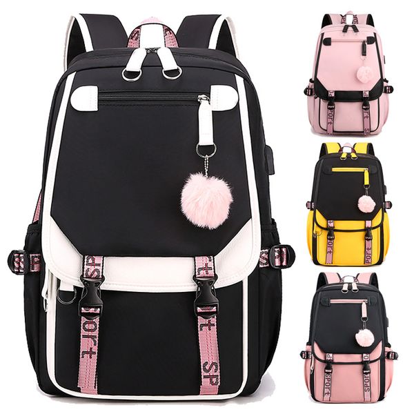 

2022 new trend primary school bags women waterproof nylon backpack large capacity