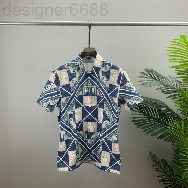 

men's casual shirts designer spring and summer d family short sleeved shirt men's cardigan lapel fashion br wo same style t4u3, White;black