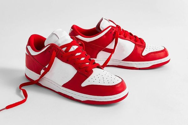 

shoes sb low university red flat white sports sneakers us5.5-12, White;red