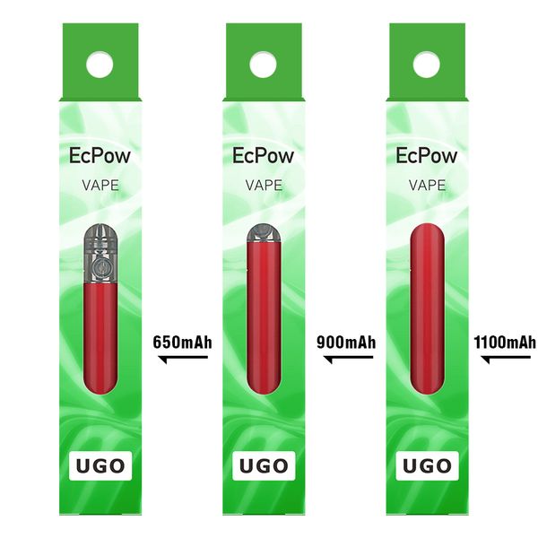 Oito colorido ego eletrônico de cigarro 510 Catilhão USB de 900mAh de 900mAh Bateria de caneta eletrônica ugo t com preço de fábrica