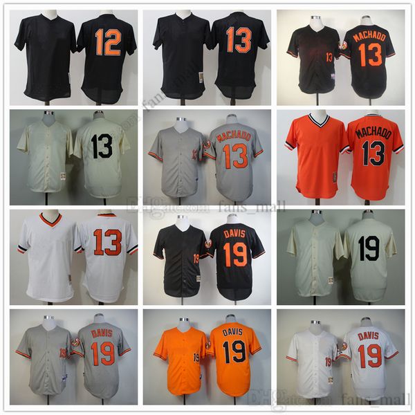 

movie mitchell and ness baseball jersey vintage 13 manny machado jersey 19 chris davis stitched breathable sport sale man, Blue;black