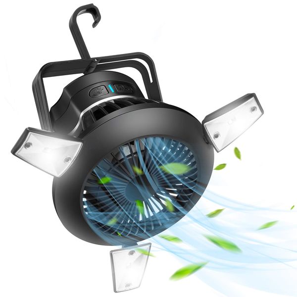 Solar Camping Lamp Fan Multifuncional LED LEVA LIVRA USB Recarra de resfriamento Fãs de mosquito Repelente de lanterna para acampar ao ar livre em casa