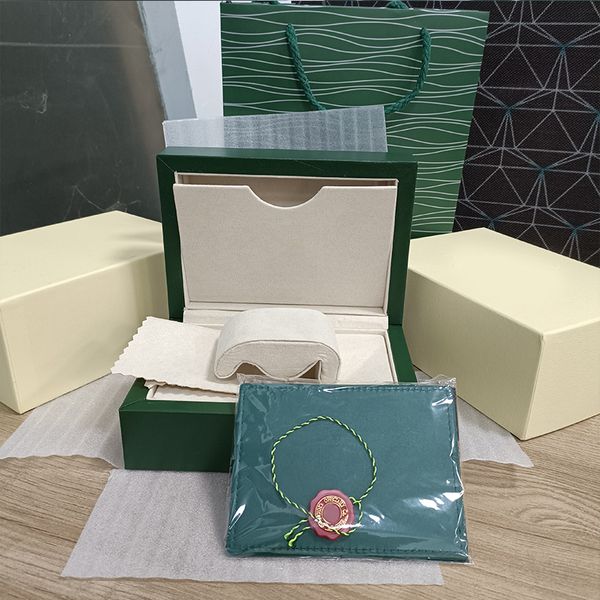

sw rolex luxury watch mens watch box cases original inner outer womans watches boxes men wristwatch green boxs booklet card 116610 submarine, Black;blue