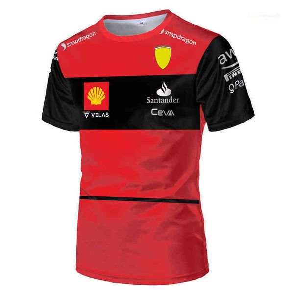 

f1 t shirt men women 3d printing short-sleeved oversized 2022 summer new formula one fans f1-75 new season extreme sports luxury quality z4, White;black