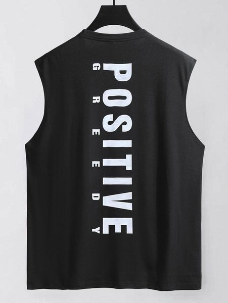 

romwe guys letter muscle tank t11w#, White;black