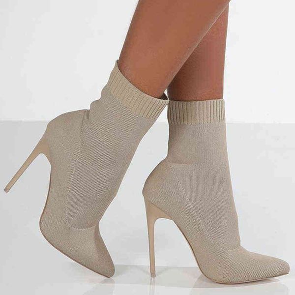 

women boots fashion high heels shoes for ankle black winter short botas mujer 220815