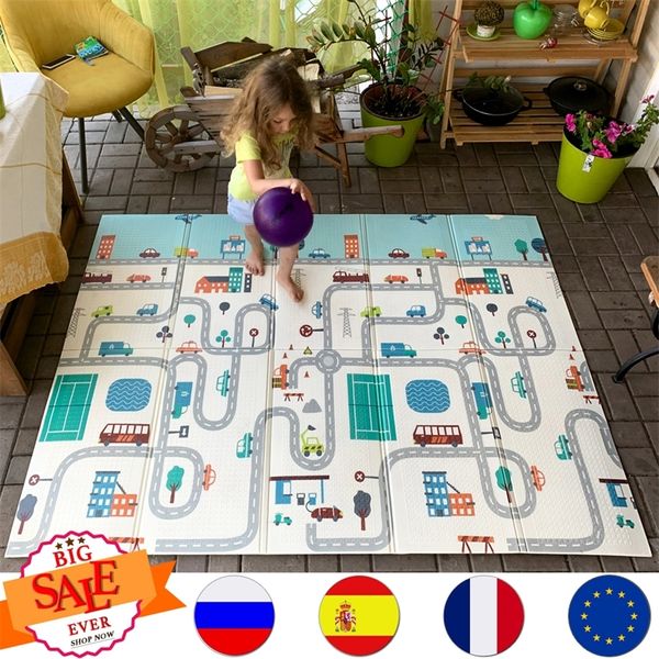 Miamumi Floor dobrável Baby Play Mat Kid Playmat Crawling Carpet Children infantil Criança Termal Rug Bot Pad Foam Educational Toy Gift 220531