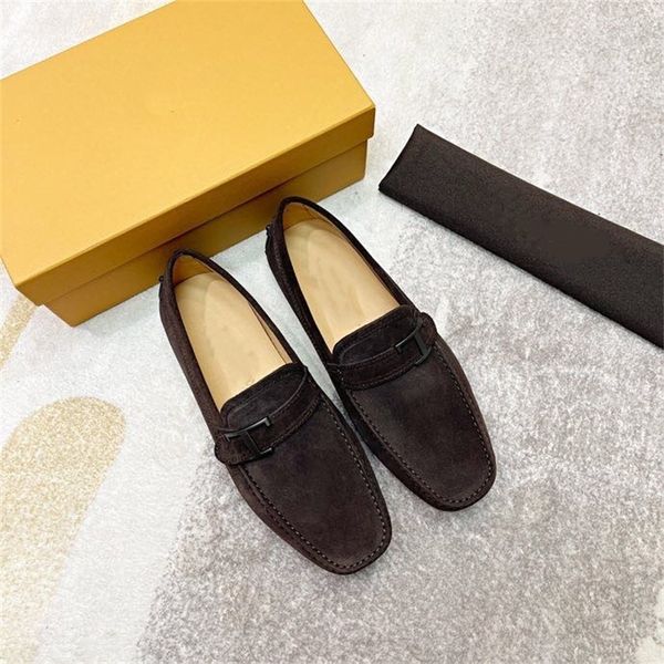 

slippers guangzhou men's leather doudou shoes driving one foot pedal r4q1, Black