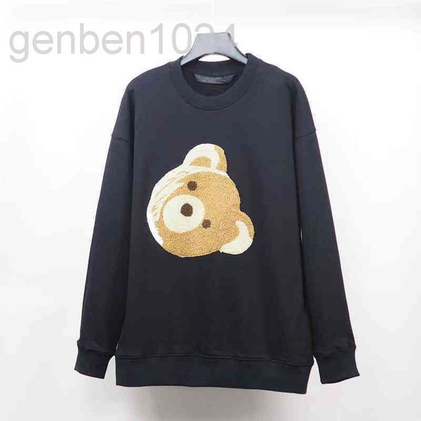 

disgner fashion palms warm hooded sweater mens womens high street pullover sweatshirt loose angels hoodie couple pa clothing s-xl2, Black