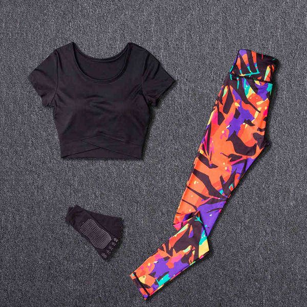 

women tracksuit set two piece set female sportswear gym fitness clothes sports outfit running yoga leggings workout suits t220725, White;red