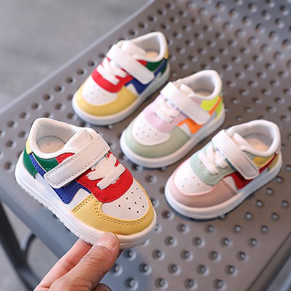 

toddler shoes sneakers fashion soft surface boys and girls casual shoes size 16-25 study walk little baby sports enfant sneaker 2022 new, Black;red