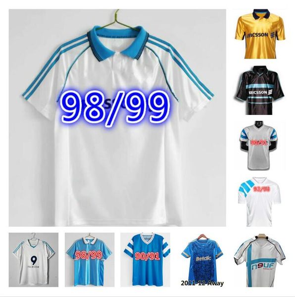 

90 91 92 98 99 00 03 04 05 06 drogba .blanc retro soccer jerseys 1998 1999 2000 2003 2004 2005 maurice ribery barthez nasri drogba ravanell, Black;yellow