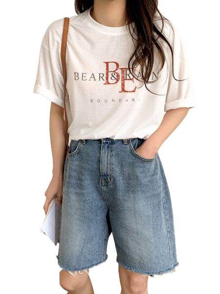 

dazy l.etter graphic d.rop s.houlder tee z4se#, White