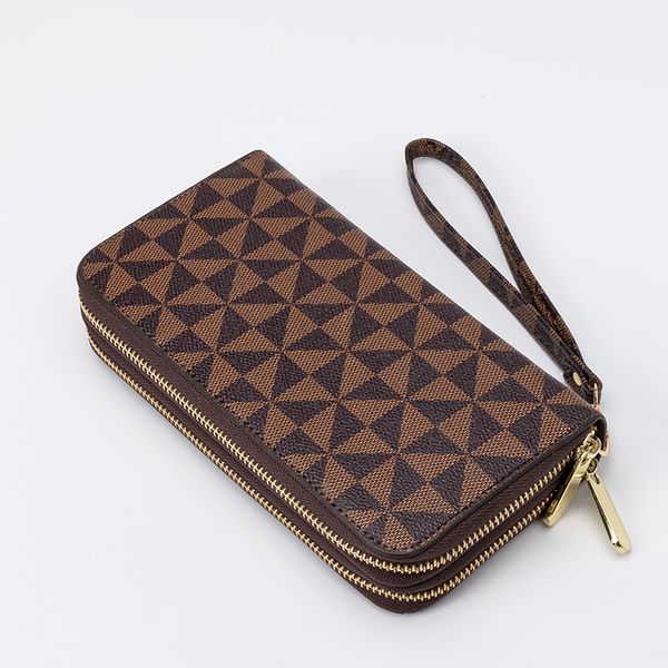 

women long wallets double zipper clutches purse fashion wristlet wallet phone card holder lady wallets mens wallet clutch bag