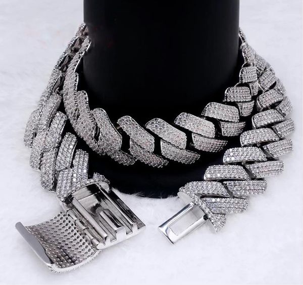 

men's hip hop bracelet bangle 18mm moissanite bracelet for wedding party gifts, Black