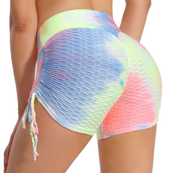 

women scrunch butt lifting shorts workout outfit ruched booty yoga running short gym sports club beach pants high waist skinny shorts push u, White;red