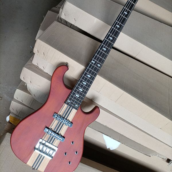 

5 strings neck-thru-body electric bass guitar rosewood fretboard