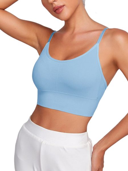 

seamless high stretch medium support sports bra c5ur#, Gray