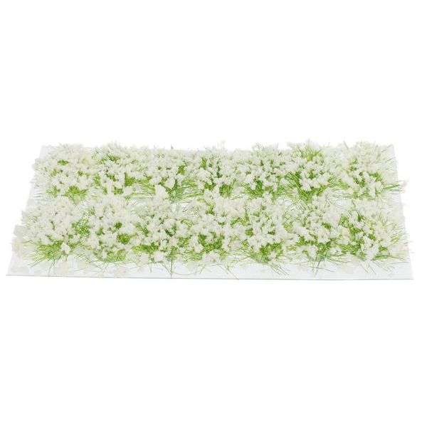 Ghirlande di fiori decorativi 1 scatola Grappolo di fiori in resina di plastica Tavolo di sabbia Modello di costruzione Cespugli siamesi artificiali 11x6x0.8cm