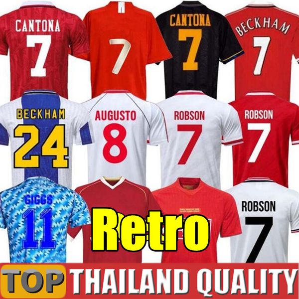 

retro 1983 1984 1986 1988 soccer jerseys 1990 92 94 beckham cantona keane scholes vintage football shirt, Black;yellow