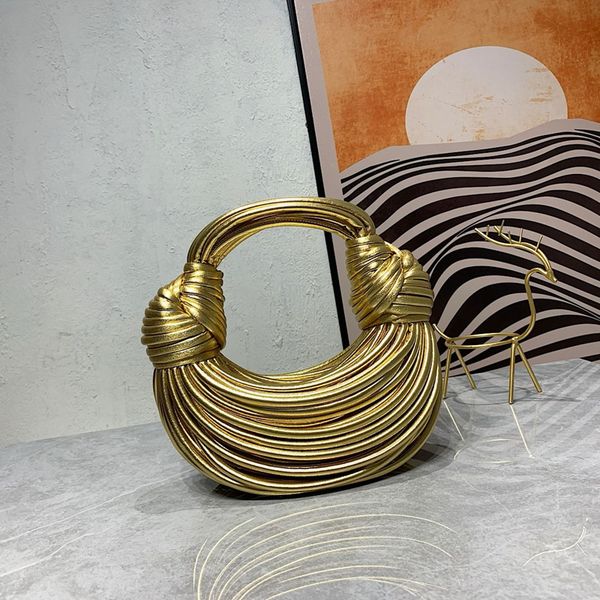 

2022 new knotted bags designer bag jodie dumplings pull bread same style woven cloud bag imported water soft microfiber material handbag lad