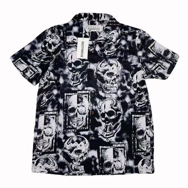 

full print shirts men women hawaii shirt casual tees real pics, White;black