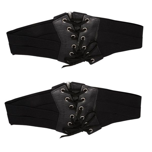 

belts women's fashion elastic stretch wide band corset waist beltbelts, Black;brown