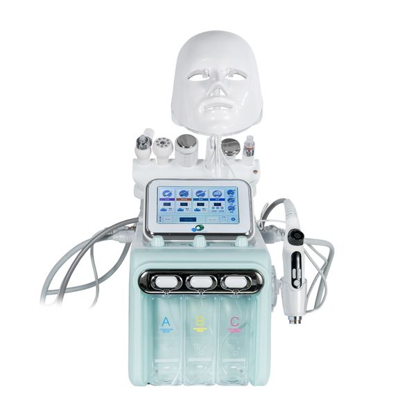 8 em 1 Multifuncional Oxygen Aqua Microdermoabrasão Facial Beauty Machine EMS Hidratação Não Invasiva Diamond Hydrodermoabrasion Bio RF Ultrasonic Skin Scrubber