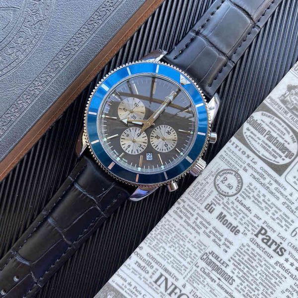 Роскошные часы для мужчин Механика Наручные часы Шесть булавок для бега Бренд второго века Модный стиль Мужские дизайнерские часы