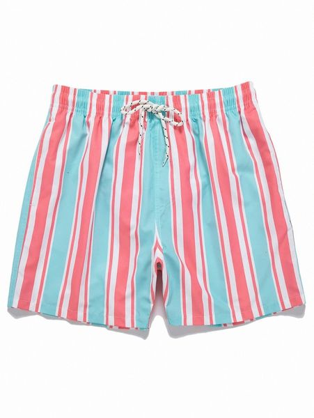 

romwe guys striped drawstring shorts r3vb#, White;black