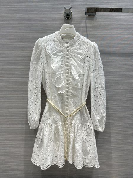 

spring/summer 2022 new fashion dress, anchor embroidered madeira dress, Black