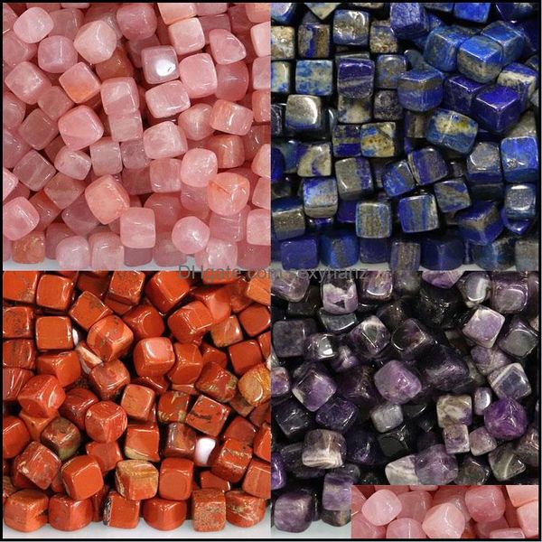 

loose gemstones jewelry colorf natural crystal stone yoga for handmade pendant making diy accessories home garden dhsqk, Black