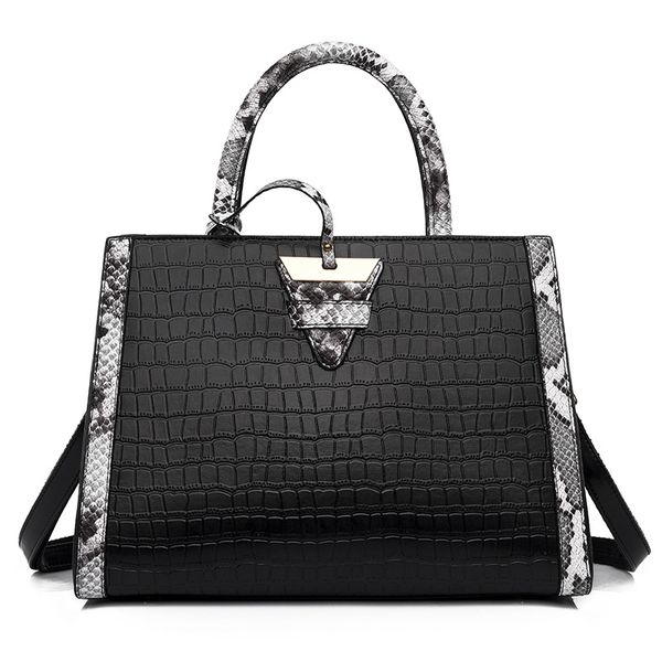 

new fashion large capacity one shoulder bag women's stone pattern tote bag