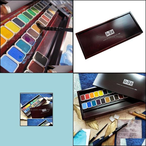 

japan original holbein color 28 set solid watercolor paint art supplies gift sets drop delivery 2021 gifts baby kids maternity wdgnd