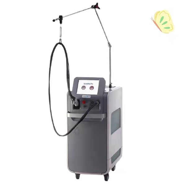 

755+1064nm double wavelength fiber laser permanent hair removal machine 5mm-18mm changable spot size factory price beauty device, Black
