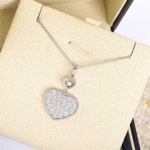 

2020 brand pure 925 sterling silver jewelry happy heart pendant wedding silver jewelry happy pendant 925 silver necklace310q