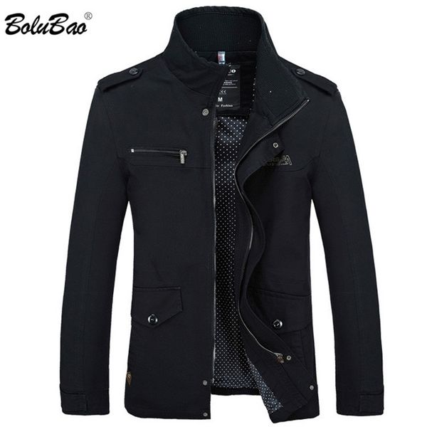 

bolubao men jacket coat new fashion trench coat new autumn brand casual silm fit overcoat jacket male t200319, Black;brown
