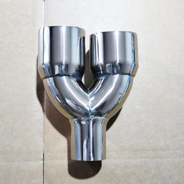

stainless steel car model exhaust pipe tail throat modified blue silver muffler single double pipe
