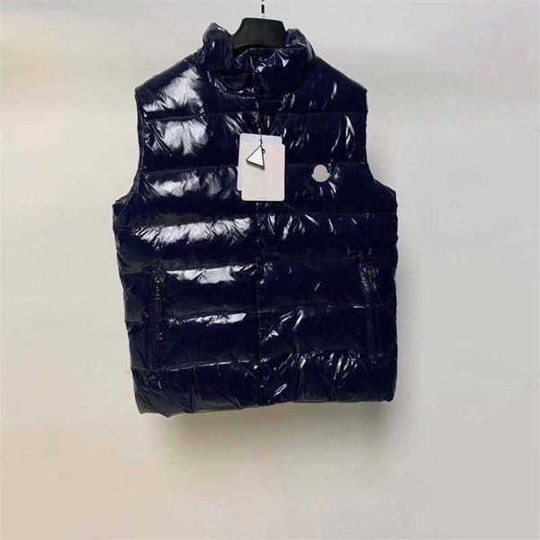 

monclair 2023 down waistcoat winter vests parkas coat hooded outerwear waterproof for men and women windbreaker keep warm hoodie thick cloth, Black;white