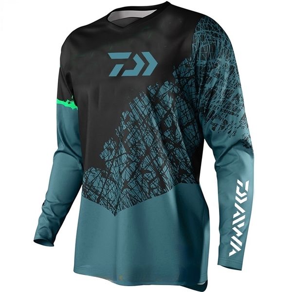 Maglia da pesca da uomo estiva da esterno di marca Spot Maglia traspirante da uomo a maniche lunghe da ciclismo maglia sportiva 220727