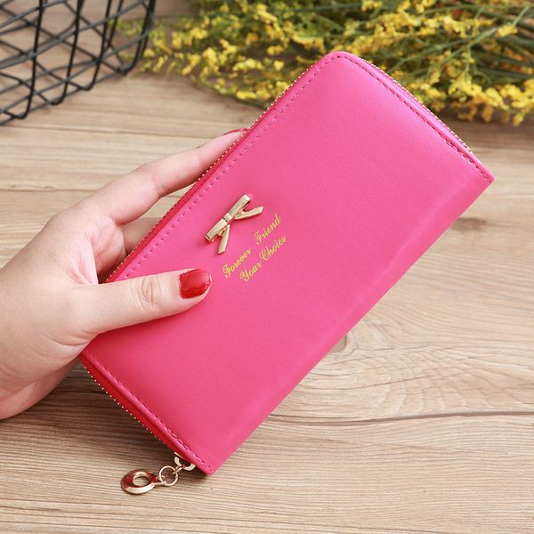 

fashion solid color ladies wallet simple personality fashion ngcnbvc, Red;black
